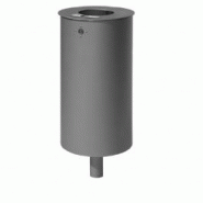 CORBEILLE DE PROPRETÉ SÉRIE 710 FINITION ACIER PEINT AU CHOIX CENDRIER AVEC CORBEILLE DE PROPRETÉ SÉRIE 710 FINITION ACIER PEINT AU CHOIX CENDRIER AVEC