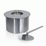 Divina Fire Brûleur rond pour cheminée au bioéthanol biocheminée inox 2 lt d.20 cm - gris 8056157806035