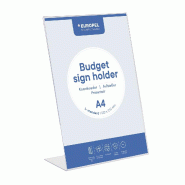 Europel Présentoir de Table Budget A4 1,5 mm Portrait - 10 pièces - plastique 351000-10