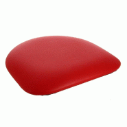 Galette rembourrée assise chaise Colisée coloris rouge