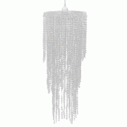 LUSTRE PLAFONNIER SUSPENDU LAMPE MODERNE CRISTAL 70 CM BLANC 2402013 LUSTRE PLAFONNIER SUSPENDU LAMPE MODERNE CRISTAL 70 CM BLANC 2402013