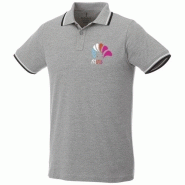 Polo tipping manches courtes homme Fairfield 38102963 - col et poignets en côte tricot plat avec détails contrastés Polo tipping manches courtes homme Fairfield 38102963 - col et poignets en côte tricot plat avec détails contrastés