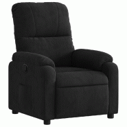 VidaXL Fauteuil inclinable noir tissu microfibre Modèle Havelion - 373452