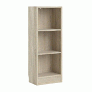 WellHome - Bibliothèque étagère avec 2 étagères en coloris Chêne 41 x 27 x 108 cm - Turia - marron multi-matériau WH16944