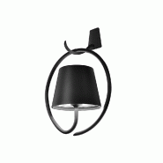 Zafferano Applique Led Avec Crochet Poldina Gris Foncé Rechargeable Et Dimmable Avec Batterie Jusqu'À 12 Heures - gris 8056300197096