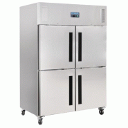 Armoire réfrigérée négative double Inox GN 2/1 - 4 portillons - Série G - 1200L | Polar - CW196