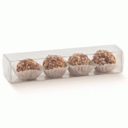 Boite rectangulaire transparente PET 19x5x5cm - par 10