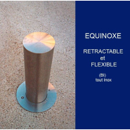 Borne rétractable et flexible, simple ou anti bélier pour le milieu urbain - Hauteur : 400 à 800 mm - EQUINOXE