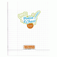 Calligraphe Lot de 10 Cahier Poésie Ligne 8000 17x22, 48p./24 feuilles 90 g/m² piquées, couv. PP incolore, r/v° Séyès / uni - 3210330181202