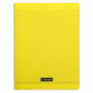 Calligraphe Lot de 4 Cahier Ligne 8000 24x32, 192p./96 feuilles 90 g/m² piquées, couv. PP jaune, Séyès - 3210330183947