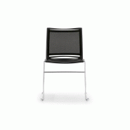 Chaise dossier résille - noir-s001,blanche Chaise dossier résille - noir-s001,blanche