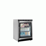 Congélateurs de vitrine 200 litres armoire blanche porte acier avec... - PUF200VG