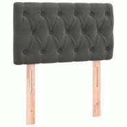 Décoshop26 - Tête de lit accessoire couchage chambre à coucher meuble capitonné 80 x 7 x 78/88 cm tissu velours gris foncé TDL0203171 - gris 3000 Décoshop26 - Tête de lit accessoire couchage chambre à coucher meuble capitonné 80 x 7 x 78/88 cm tissu velours gris foncé TDL0203171 - gris 3000