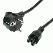 ROLINE Câble d'alimentation, pour notebook, noir, 0,8 m ROLINE Câble d'alimentation, pour notebook, noir, 0,8 m