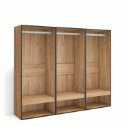 SKRAUT HOME Armoire Vestiaire ouvert, 180x145x35 cm, Chambre à coucher, pièce, Vêtement, Dressing, Chêne - beige Bois manufacturé 436_7