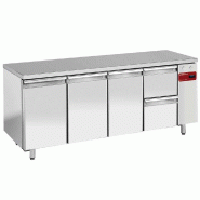 Table frigorifique composée de 3 portes et 2 tiroirs - gn 1/1 - PTS4N/H_1XK1/2-H