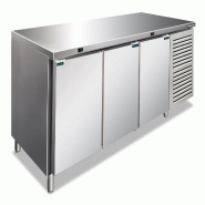 Table inox combinée 2 portes frigo + 1 freezer, dégivrage auto, temp. -2/+8°C et -20/-10 °C, LxPxH 179,5x70x86 cm, CXF3100BTN - 4615