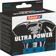 Tesa Ultra Power Under Water Ruban de Réparation Imperméable pour Réparations sur Surfaces Sèches et Humides - Résistant aux Intempéries - 1,5 m