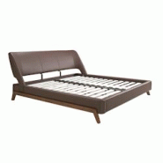 AC ANGEL CERDA Angel Cerdá Lit en similicuir brun chocolat 7159C 205 x 237 x 95 - marron Bois massif 8435631028857 AC ANGEL CERDA Angel Cerdá Lit en similicuir brun chocolat 7159C 205 x 237 x 95 - marron Bois massif 8435631028857