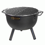 Barbecue de table rond avec grille en zinc Ø30X28Cm Imex El Zorro - 8427514054503
