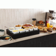 Buffet posable à régulation électronique HOT PLATE | ADVENTYS - Noir & Inox