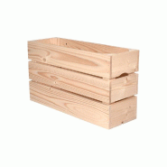 Caisse H - 3 lattes L54xP18xH30 cm