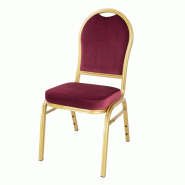 Chaises de banquet bordeaux Bolero Regal (lot de 4) | Sans Marque - DY695 - DY695