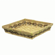 Corbeille bambou carrée Fruta 21x21 - BAMBOU Corbeille bambou carrée Fruta 21x21 - BAMBOU