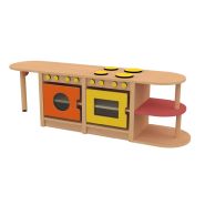 Ensemble tout équipé table - 4 modules inclus - Réf. JI.IC12 - Boutons et feux décor jaune