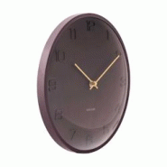 Horloge murale en métal Fuerte Dome marron Karlsson - marron 8714302772399 Horloge murale en métal Fuerte Dome marron Karlsson - marron 8714302772399