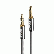 Lindy 35322 Lindy Câble audio 3,5 mm ligne Cromo 2 m - gris 35322