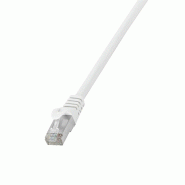 LogiLink Professional Câble patch, Cat. 6, F/UTP, 5,0 m, blanc, gaine en, 5 m - blanc 4052792021820