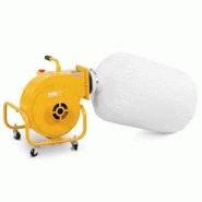 MSW - MSW Aspirateur à copeaux de bois 850 m³/h 56 L 750 W 2950 tr/min, construction acier robuste, mobile (4 roues dont 2 avec freins), - 406285928