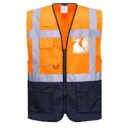 Portwest - Gilet HV Orange / Bleu Marine Taille S - S orange 5036108215041 Portwest - Gilet HV Orange / Bleu Marine Taille S - S orange 5036108215041