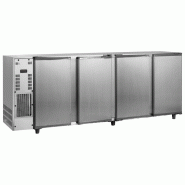 Réfrigérateur bar avec 4 portes battantes, 794 litres, -2°/+8°C - version inox 2675x565x890 mm - VIRTUS - 0615402872577 Réfrigérateur bar avec 4 portes battantes, 794 litres, -2°/+8°C - version inox 2675x565x890 mm - VIRTUS - 0615402872577