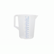 Schneider - Tasse dosinière, 5 l, échelle embossée, lettres bleues - blanc plastique polypropylène 200015
