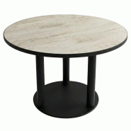 Table de restaurant intérieur antique diamètre 110 cm avec le pied jason - tigaone - 3701680324314