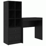 VidaXL Bureau avec tiroir 2 pcs Chêne noir Modèle Titan Outdoor Pro - 3337314