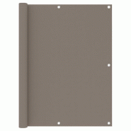 VidaXL Écran de balcon Taupe 120x600 cm Tissu Oxford Modèle Costa Harmonie - marron 134995