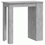 VidaXL Table de bar à étagère de rangement Gris béton 102x50x103,5 cm Modèle Helios Panorama Outdoor Plus - gris 809471