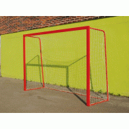 2 Buts Handball/Football en Salle - Acier - 3x2m - Rouge