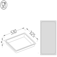 Bac gastronorm 1/1 hauteur 150 mm - B/GN1/1-150 Bac gastronorm 1/1 hauteur 150 mm - B/GN1/1-150