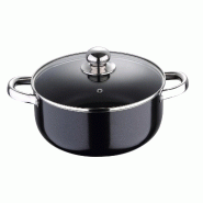 Chef sauce Pixel Pro - Casserole en aluminium pressé antiadhésif de 28 x 12 cm, 6 litres - noir Q5180