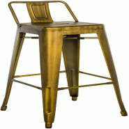 CLP Tabouret de bar en métal Mason Or - jaune métal 102603782