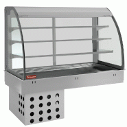 Diamond - Elément top et vitrine sur 3 niveaux ouverte (avec rideau), réfrigérés, ventilés, 4x GN 1/1 - réf. DPA/TVA315-R2 - gris inox AKS-DPA/T Diamond - Elément top et vitrine sur 3 niveaux ouverte (avec rideau), réfrigérés, ventilés, 4x GN 1/1 - réf. DPA/TVA315-R2 - gris inox AKS-DPA/T