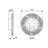 Disque de frein ventilé Bosch 0986479D29 - avant - conditionnement boîte de 1 disque Disque de frein ventilé Bosch 0986479D29 - avant - conditionnement boîte de 1 disque