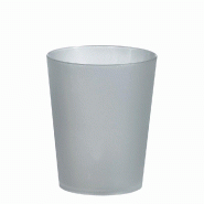Gobelet réutilisable PP givré 11cl Ø5,5xH7cm - par 300