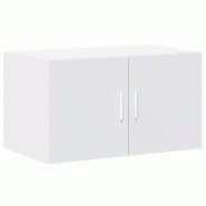 Helloshop26 - Armoire murale blanche gain de place moderne pour salon chambre 70 x 42,5 x 40 cm en bois d'ingénierie blanc 02_0049497 - blanc Bois ma