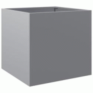 Helloshop26 - Jardinière bac lit surélevé plantes fleurs terrasse jardin argenté 42 x 40 x 39 cm acier galvanisé Argent 02_0038068 - 3000214062280 Helloshop26 - Jardinière bac lit surélevé plantes fleurs terrasse jardin argenté 42 x 40 x 39 cm acier galvanisé Argent 02_0038068 - 3000214062280