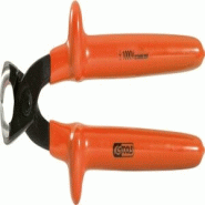 KS Tools Tenaille isolée antistatique à taillant en bout, L.220 mm - 4042146488676